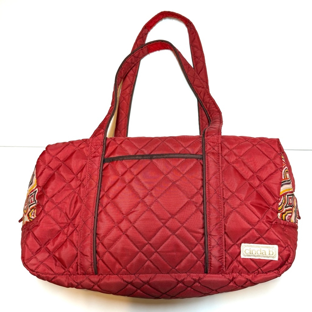 Cinda‎ B Weekender Red Quilted Women's Bag